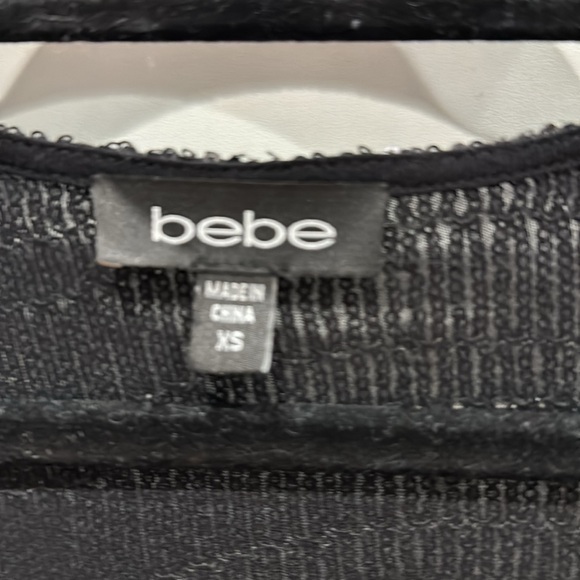 Bebe razorback sequin top XS - Picture 2 of 5